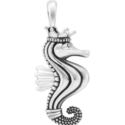 Clearance Seahorse Pendant Necklace Silver