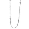 Shop Silver Caviar Beaded Necklace Silver