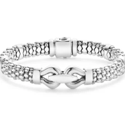 Cheap Silver Caviar Buckle Bracelet | 9Mm Silver
