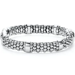 Cheap Silver Caviar Buckle Bracelet | 9Mm Silver