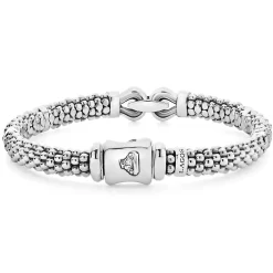 Cheap Silver Caviar Buckle Bracelet | 6Mm Silver