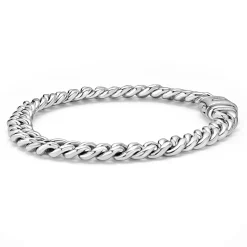 Online Silver Curb Chain Bracelet | 8Mm Bracelets