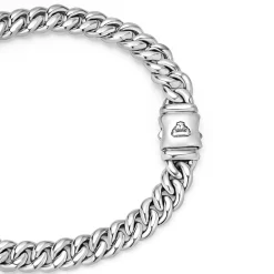 Online Silver Curb Chain Bracelet | 8Mm Bracelets