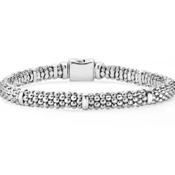 Online Silver Station Caviar Bracelet | 6Mm Silver