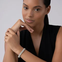 Clearance Silver Station Caviar Bracelet | 9Mm Silver