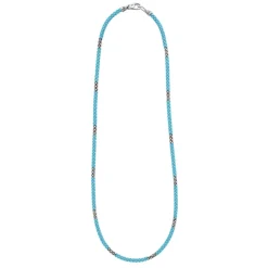 Best Silver Station Ceramic Beaded Necklace 3Mm Silver