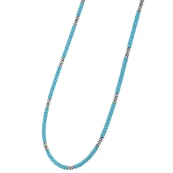 Best Silver Station Ceramic Beaded Necklace 3Mm Silver