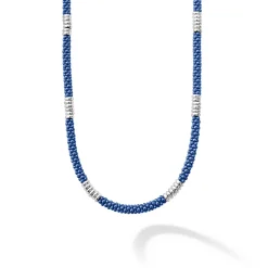Shop Silver Station Ceramic Beaded Necklace | 3Mm Silver