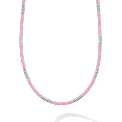 Store Silver Station Ceramic Beaded Necklace | 3Mm Silver
