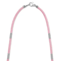 Store Silver Station Ceramic Beaded Necklace | 3Mm Silver