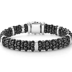 Cheap Silver Station Ceramic Caviar Bracelet | 9Mm Caviar Bracelets