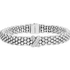 Sale Silver X Caviar Diamond Bracelet | 9Mm Diamonds
