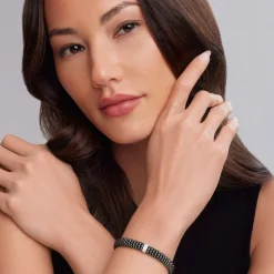 Outlet Single Station Ceramic Diamond Bracelet | 9Mm Diamonds