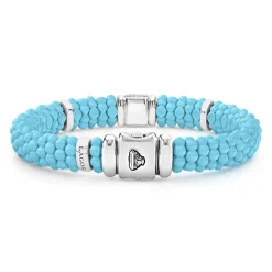 Shop Single Station Ceramic Diamond Bracelet | 9Mm Silver