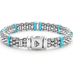 Outlet Single Station Diamond Caviar Bracelet | 9Mm Silver