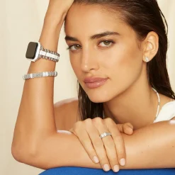 Flash Sale Single Station Diamond Caviar Bracelet | 9Mm Two-Tone