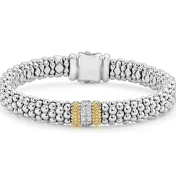 Shop Single Station Diamond Caviar Bracelet | 9Mm Diamonds