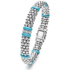 Best Single Station Diamond Caviar Bracelet | 9Mm Diamonds