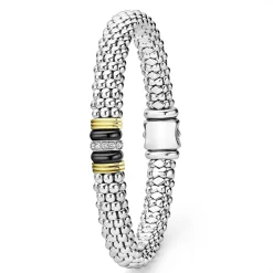 Shop Single Station Diamond Caviar Bracelet | 9Mm Watch Bands