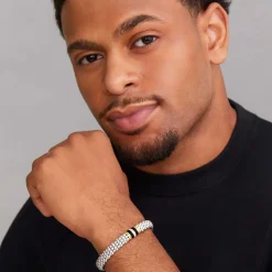 Shop Single Station Diamond Caviar Bracelet | 9Mm Watch Bands