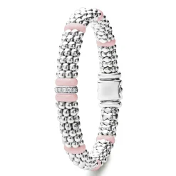 Best Single Station Diamond Caviar Bracelet | 9Mm Diamonds