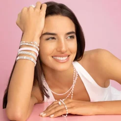 Best Single Station Diamond Caviar Bracelet | 9Mm Diamonds