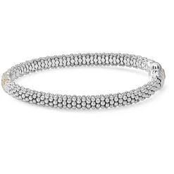 Clearance Single Station Diamond Caviar Bracelet | 6Mm Diamonds