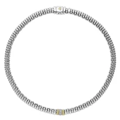 Online Single Station Diamond Caviar Necklace Diamonds