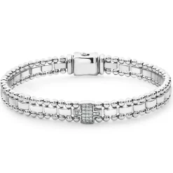 Outlet Single Station Diamond Link Bracelet Diamonds