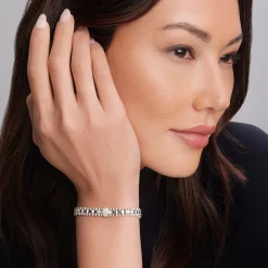 Outlet Single Station Diamond Link Bracelet Diamonds