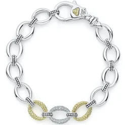 Hot Single Station Diamond Link Bracelet Diamonds