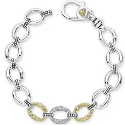 Hot Single Station Diamond Link Bracelet Diamonds