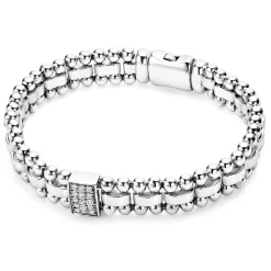 Shop Single Station Diamond Link Bracelet Diamonds