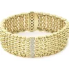 Fashion Single Station 18K Gold Diamond Bracelet | 20Mm Gold