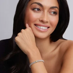 Discount Single Station X Two-Tone Diamond Bracelet | 6Mm Two-Tone