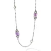 Clearance Six Station Amethyst Necklace Gemstones
