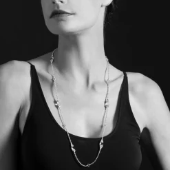 Cheap Six Station Onyx Necklace Gemstones