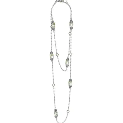 Best Six Station Prasiolite Necklace Two-Tone