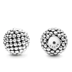 Outlet Small Beaded Earring Backs Silver