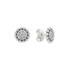 Shop Small Caviar Circle Diamond Earrings Diamonds