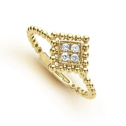 Clearance Small 18K Gold Diamond Ring Gold