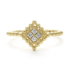 Clearance Small 18K Gold Diamond Ring Gold