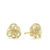 Cheap Small 18K Gold Love Knot Stud Earrings Gold