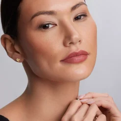 Cheap Small 18K Gold Love Knot Stud Earrings Gold