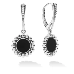 Best Sale Small Onyx Circle Drop Earrings Drop Earrings