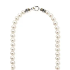 Store Small Pearl Necklace Two-Tone