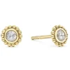 New Small Rose Cut Diamond Stud Earrings Diamonds