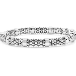 Cheap Small Single Station Diamond Circle Caviar Bracelet | 6Mm Diamonds