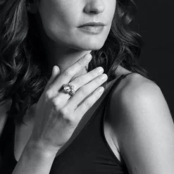 Cheap Small Swiss Blue Topaz Statement Ring Gemstones