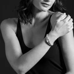 Discount Smokey Quartz Caviar Bracelet | 9Mm Two-Tone